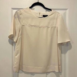 J. Crew Off White Short Sleeve Top